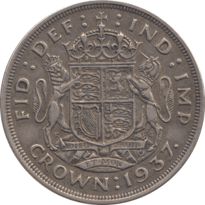 1937 CROWN ( GVF ) - Crown - Cambridgeshire Coins