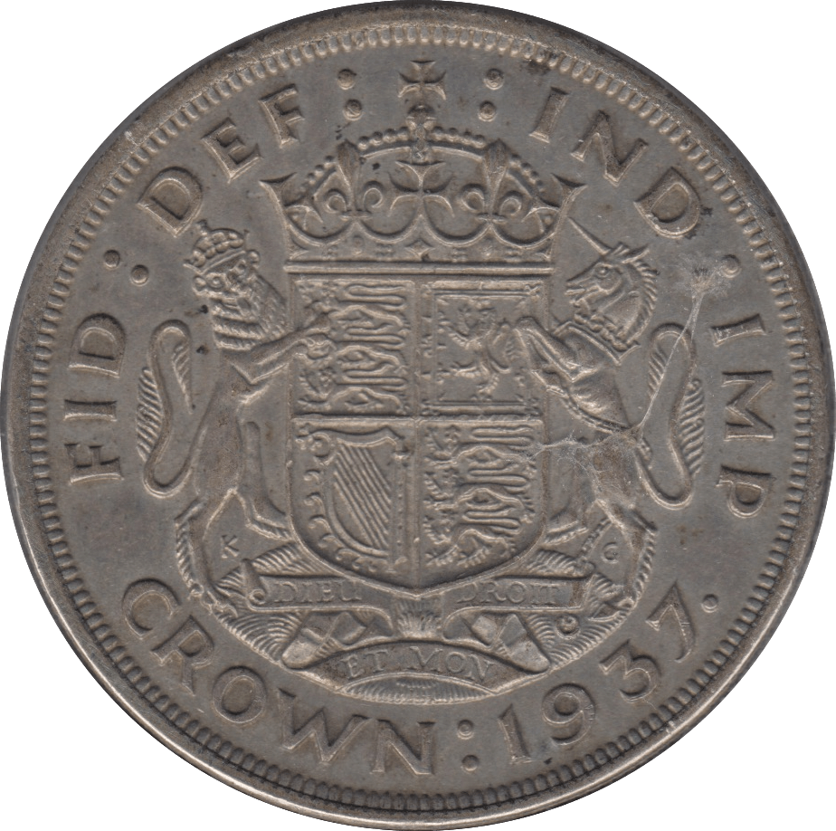 1937 CROWN ( GVF ) - Crown - Cambridgeshire Coins