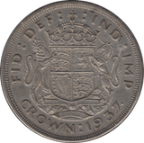 1937 CROWN ( GVF ) - Crown - Cambridgeshire Coins