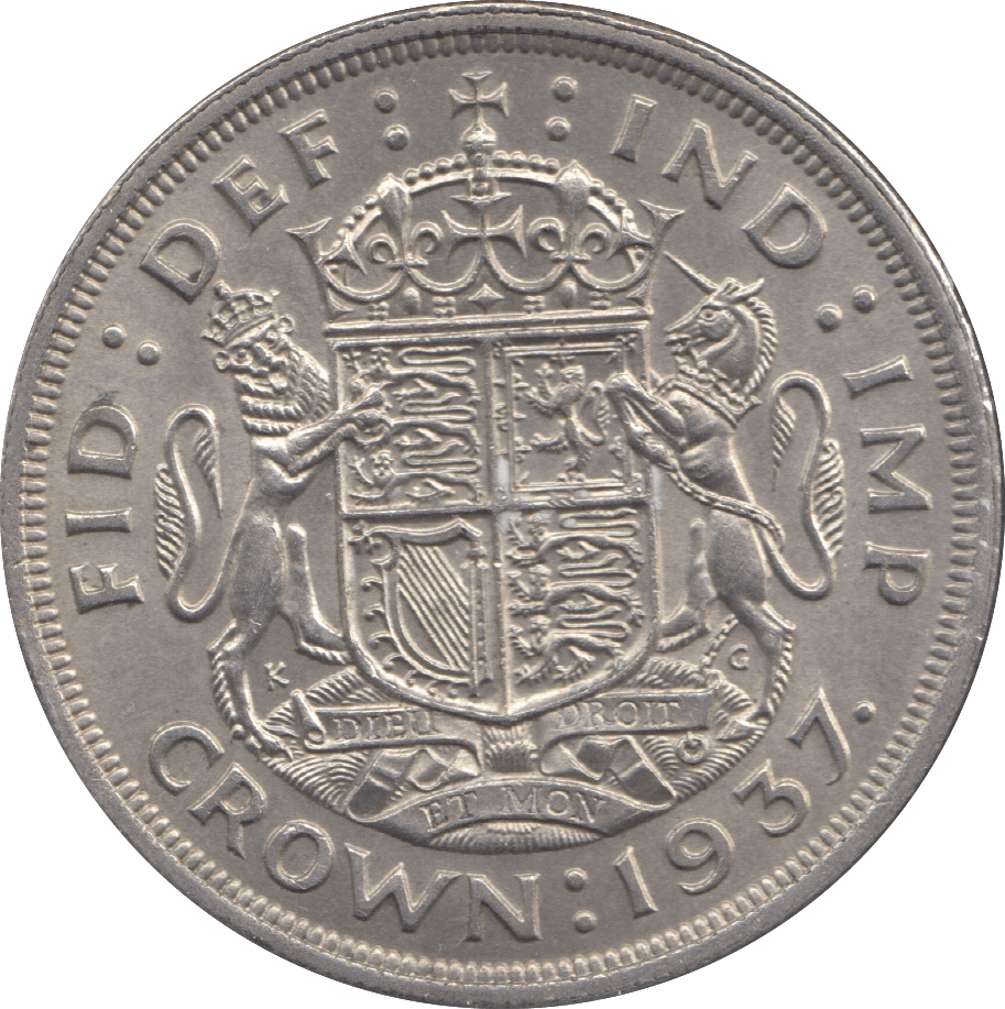 1937 CROWN ( UNC ) 7C - Crown - Cambridgeshire Coins
