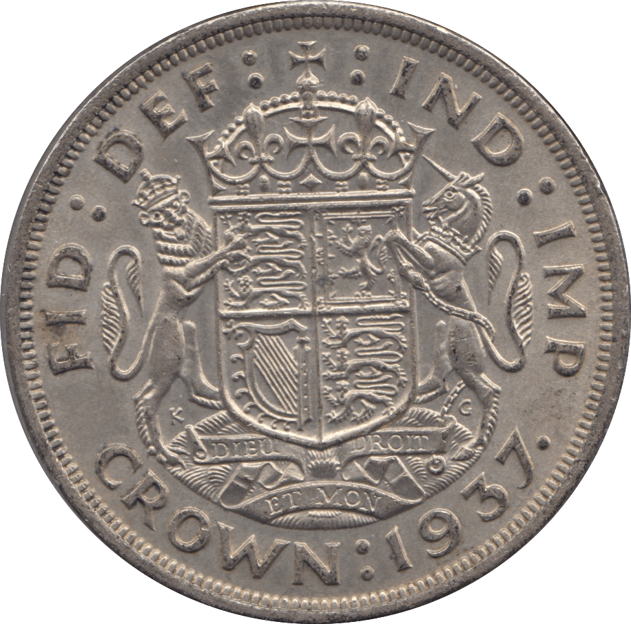 1937 CROWN ( UNC ) 8 - Crown - Cambridgeshire Coins