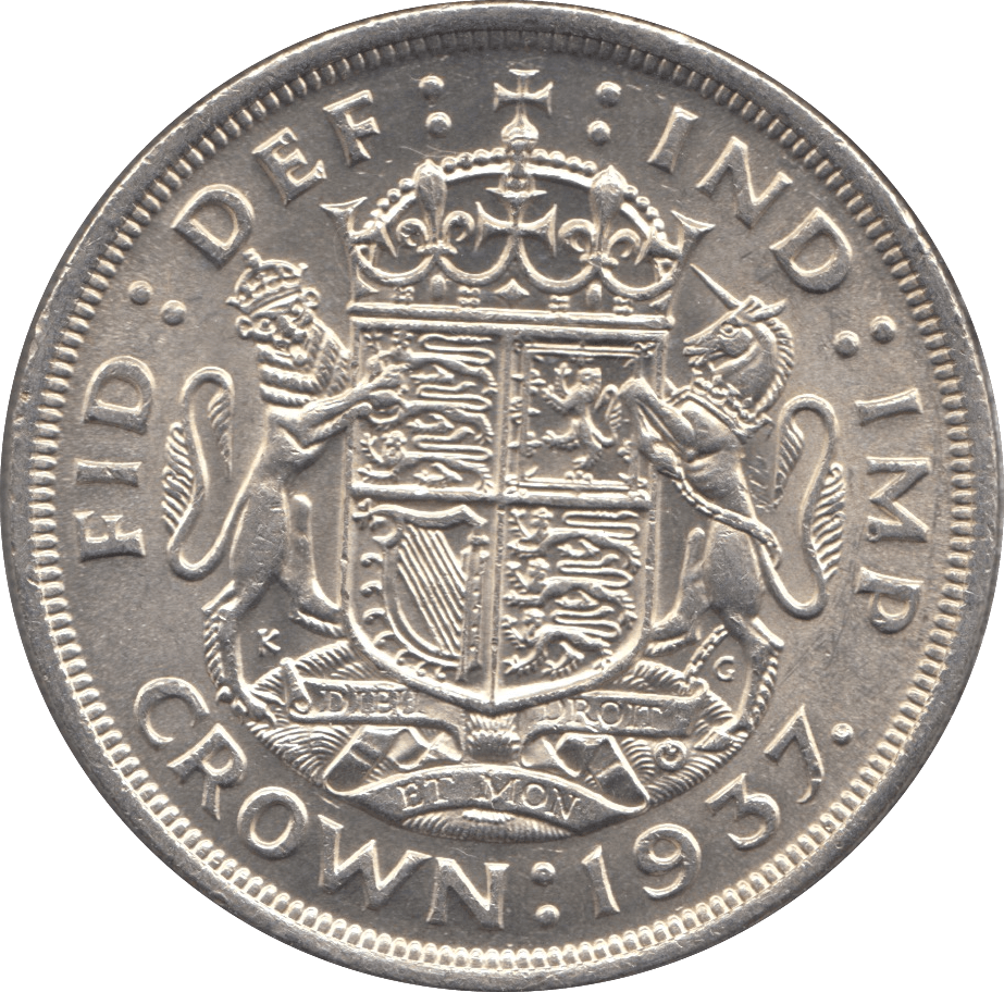 1937 CROWN ( UNC ) - Crown - Cambridgeshire Coins