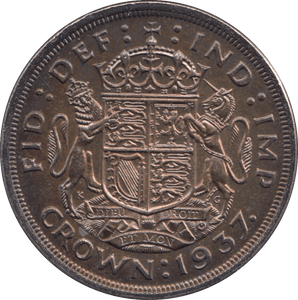 1937 CROWN ( UNC ) - Crown - Cambridgeshire Coins