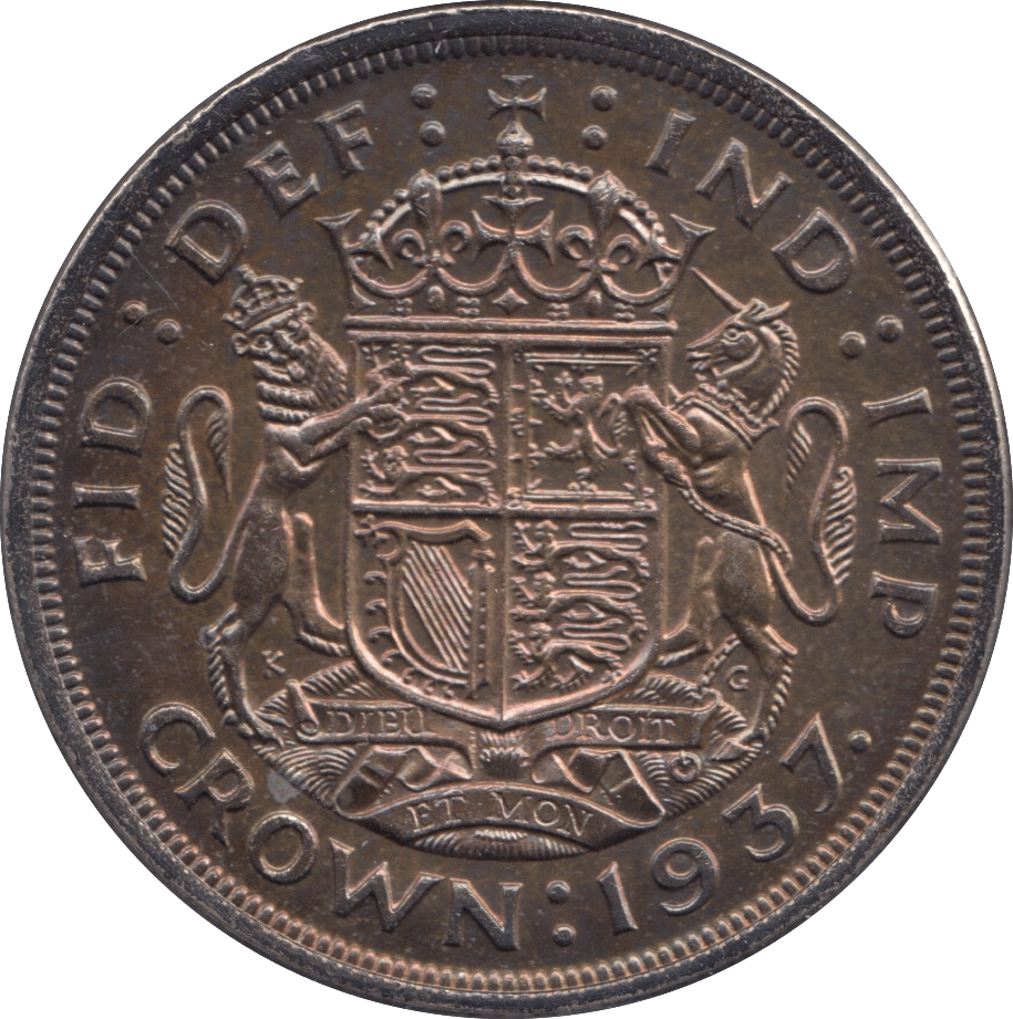 1937 CROWN ( UNC ) - Crown - Cambridgeshire Coins