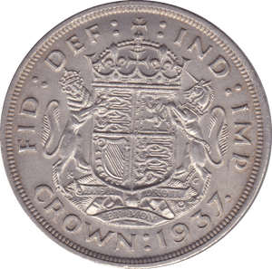 1937 CROWN ( UNC ) D - Crown - Cambridgeshire Coins