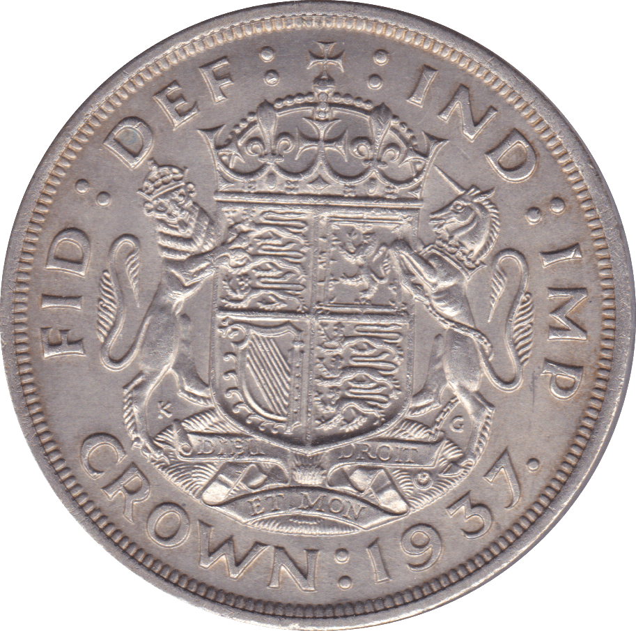 1937 CROWN ( UNC ) D - Crown - Cambridgeshire Coins