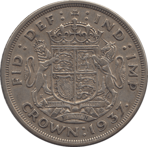 1937 CROWN ( VF ) 2 - Crown - Cambridgeshire Coins