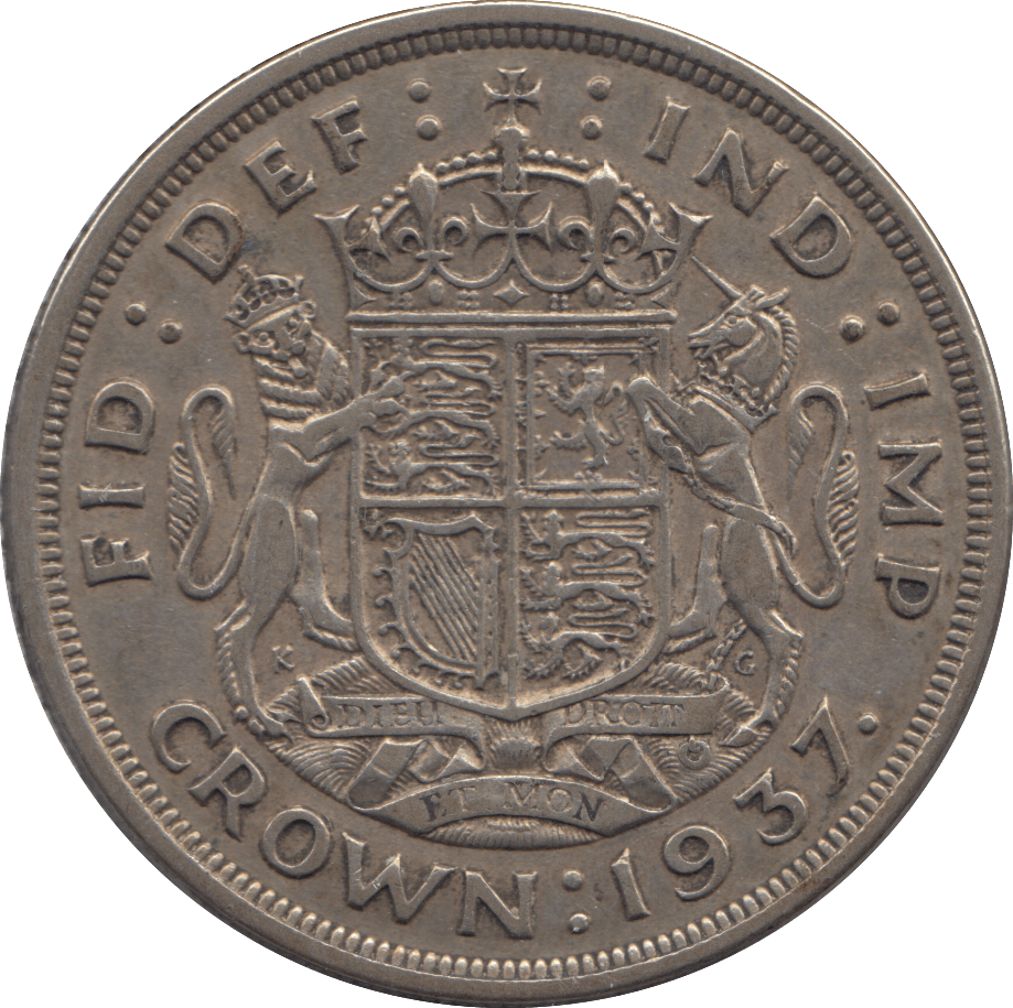 1937 CROWN ( VF ) 2 - Crown - Cambridgeshire Coins