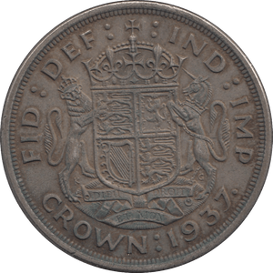 1937 CROWN ( VF ) - CROWN - Cambridgeshire Coins