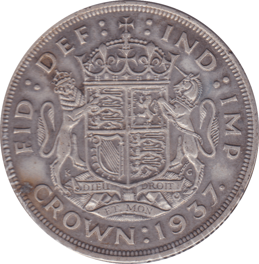 1937 CROWN ( VF ) D - Crown - Cambridgeshire Coins