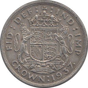 1937 CROWN ( VF ) E - Crown - Cambridgeshire Coins