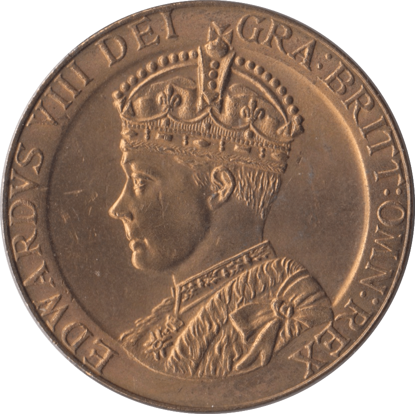 1937 EDWARD VIII COMMEMORATIVE MEDALLION - MEDALS & MEDALLIONS - Cambridgeshire Coins