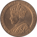 1937 EDWARD VIII COMMEMORATIVE MEDALLION - MEDALS & MEDALLIONS - Cambridgeshire Coins