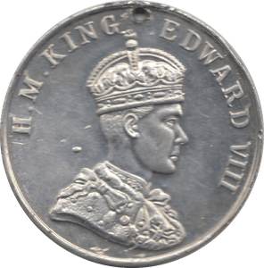 1937 EDWARD VIII CORONATION MEDALLION 8 - MEDALLIONS - Cambridgeshire Coins