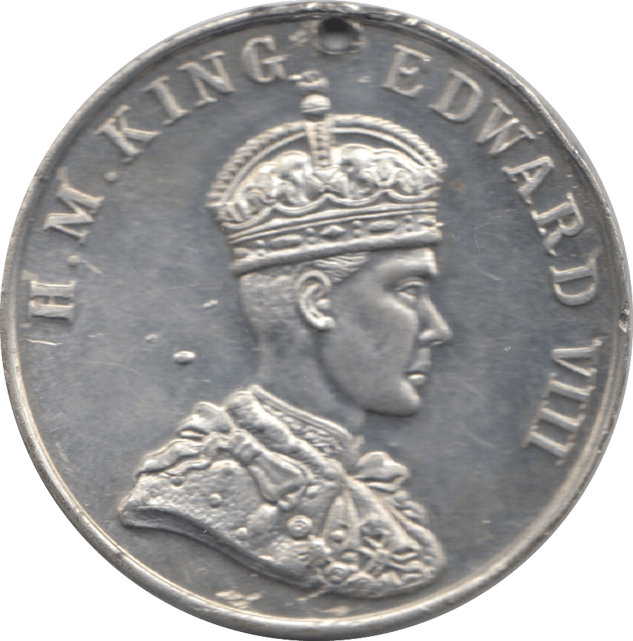 1937 EDWARD VIII CORONATION MEDALLION 8 - MEDALLIONS - Cambridgeshire Coins