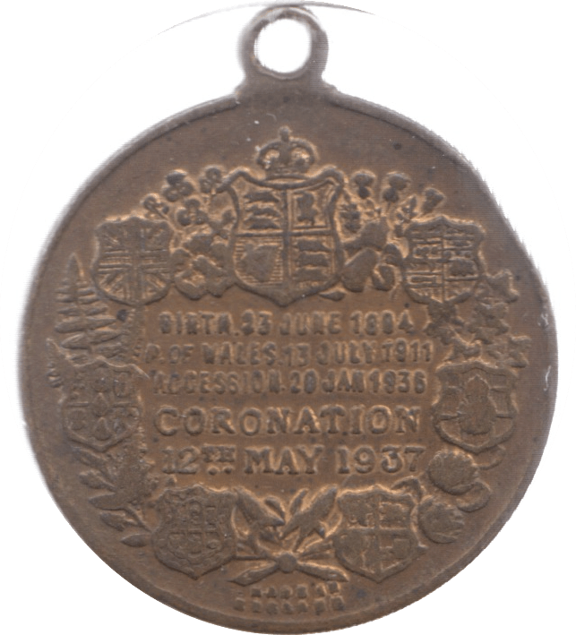 1937 EDWARD VIII CORONATION MEDALLION - MEDALLIONS - Cambridgeshire Coins
