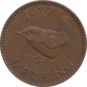 1937 FARTHING 2 ( EF ) 22 - Farthing - Cambridgeshire Coins