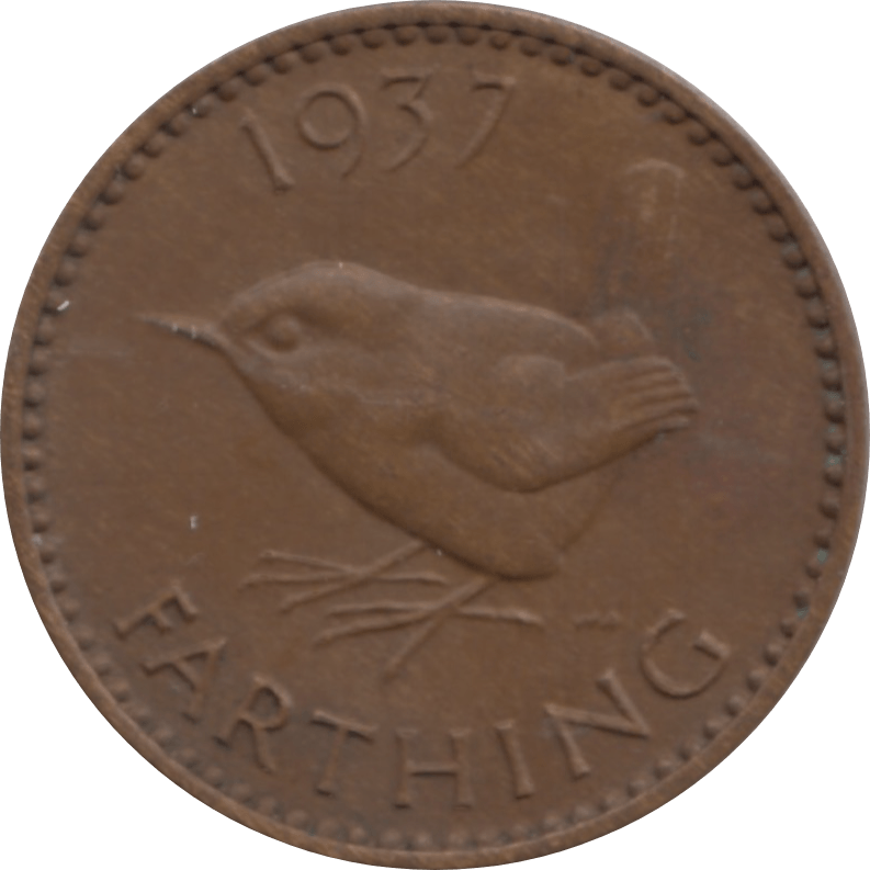 1937 FARTHING 2 ( EF ) 22 - Farthing - Cambridgeshire Coins