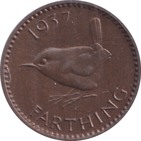1937 FARTHING ( PROOF ) - Farthing - Cambridgeshire Coins