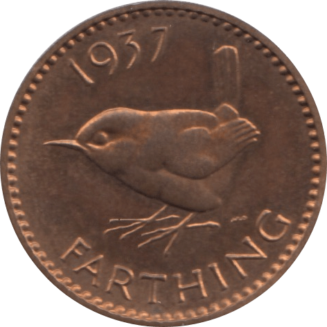 1937 FARTHING ( PROOF ) - Farthing - Cambridgeshire Coins