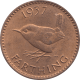 1937 FARTHING ( UNC ) B - Farthing - Cambridgeshire Coins
