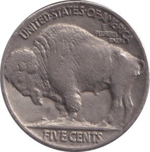 1937 FIVE CENTS USA - WORLD COINS - Cambridgeshire Coins
