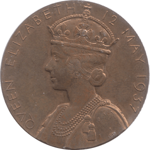 1937 GEORGE VI CROWNED MEDALLION - MEDALLIONS - Cambridgeshire Coins