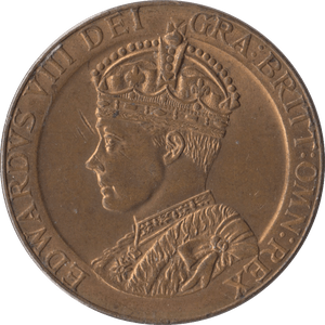 1937 GEORGE VI CROWNED MEDALLION - MEDALS & MEDALLIONS - Cambridgeshire Coins