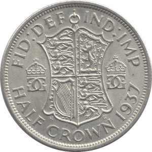 1937 HALFCROWN ( AUNC ) - Halfcrown - Cambridgeshire Coins