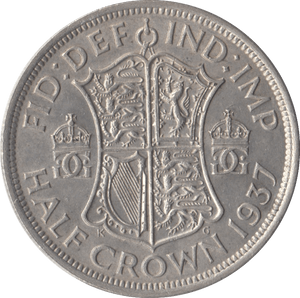 1937 HALFCROWN ( EF ) - Halfcrown - Cambridgeshire Coins
