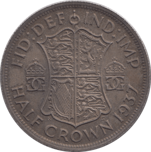 1937 HALFCROWN ( GVF ) - Halfcrown - Cambridgeshire Coins