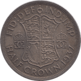 1937 HALFCROWN ( GVF ) - Halfcrown - Cambridgeshire Coins