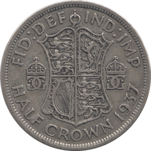 1937 HALFCROWN ( VF ) - Halfcrown - Cambridgeshire Coins