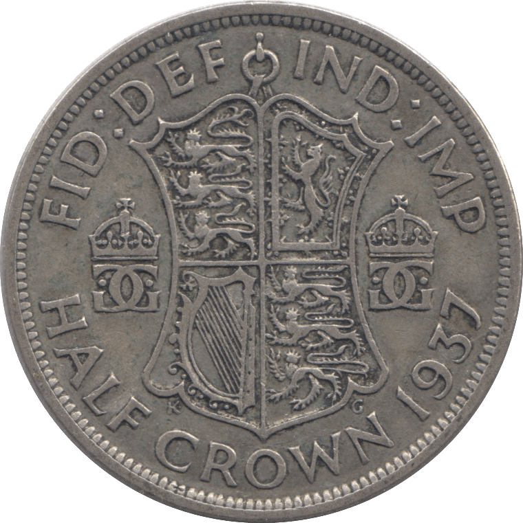 1937 HALFCROWN ( VF ) - Halfcrown - Cambridgeshire Coins
