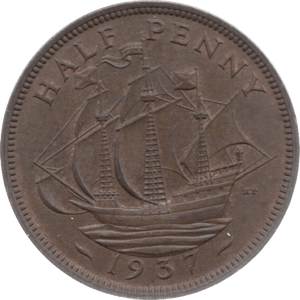 1937 HALFPENNY ( BU ) 2 REF 18 - Halfpenny - Cambridgeshire Coins