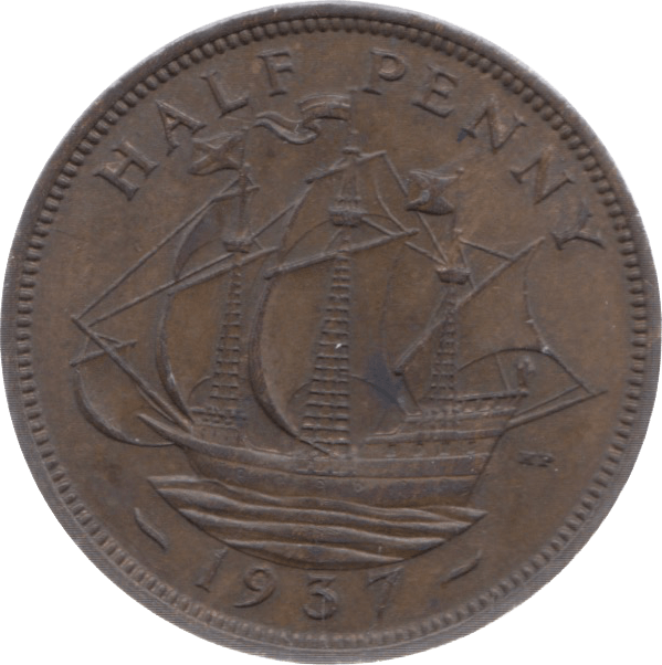 1937 HALFPENNY ( BU ) REF 17 - Halfpenny - Cambridgeshire Coins