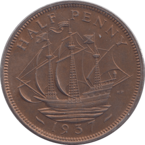 1937 HALFPENNY ( PROOF ) - Halfpenny - Cambridgeshire Coins