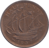1937 HALFPENNY ( PROOF ) - Halfpenny - Cambridgeshire Coins