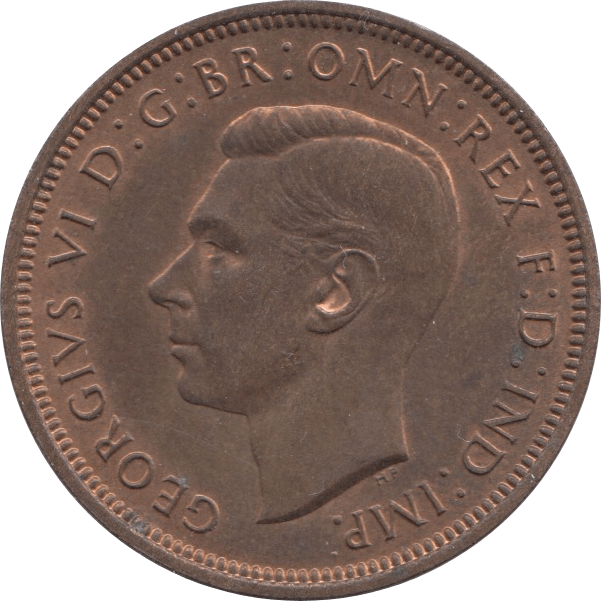 1937 HALFPENNY ( UNC ) 1 - Halfpenny - Cambridgeshire Coins