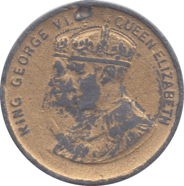 1937 KING GEORGE CORONATION MEDALLION - MEDALLIONS - Cambridgeshire Coins
