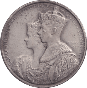 1937 KING GEORGE VI & ELIZABETH CORONATION MEDALLION - MEDALS & MEDALLIONS - Cambridgeshire Coins