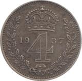 1937 MAUNDY FOURPENCE ( EF ) - Maundy Coins - Cambridgeshire Coins
