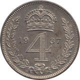 1937 MAUNDY FOURPENCE ( PROOF ) - Maundy Coins - Cambridgeshire Coins