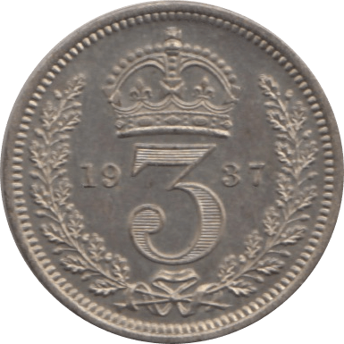 1937 MAUNDY THREEPENCE ( PROOF ) - Maundy Coins - Cambridgeshire Coins