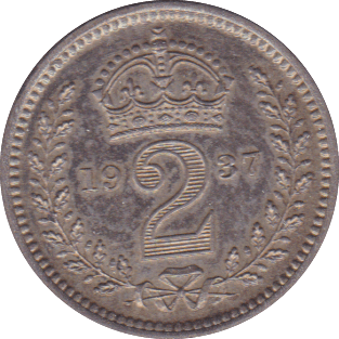 1937 MAUNDY TWOPENCE ( PROOF ) - Maundy Coins - Cambridgeshire Coins