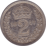 1937 MAUNDY TWOPENCE ( PROOF ) - Maundy Coins - Cambridgeshire Coins