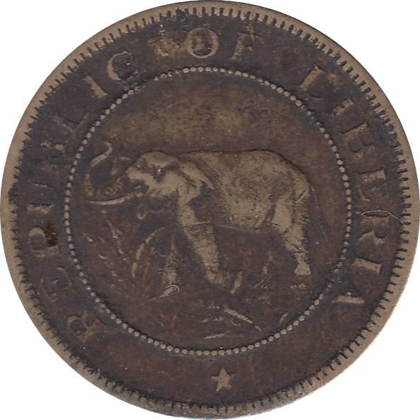 1937 ONE CENT LIBERIA REF H73 - WORLD COINS - Cambridgeshire Coins