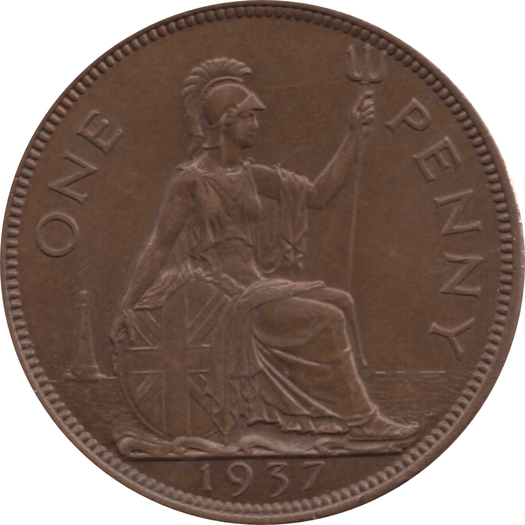 1937 PENNY 1 ( AUNC ) 41 - Penny - Cambridgeshire Coins