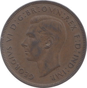 1937 PENNY ( AUNC ) 2 - Penny - Cambridgeshire Coins