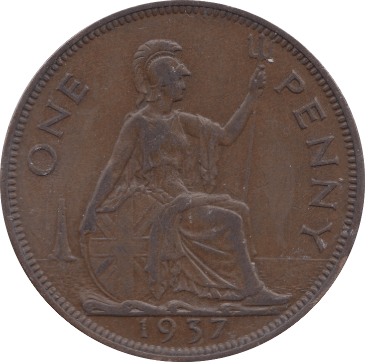 1937 PENNY ( AUNC ) - Penny - Cambridgeshire Coins